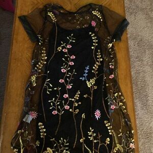 Sheer SHEIN Black Dress